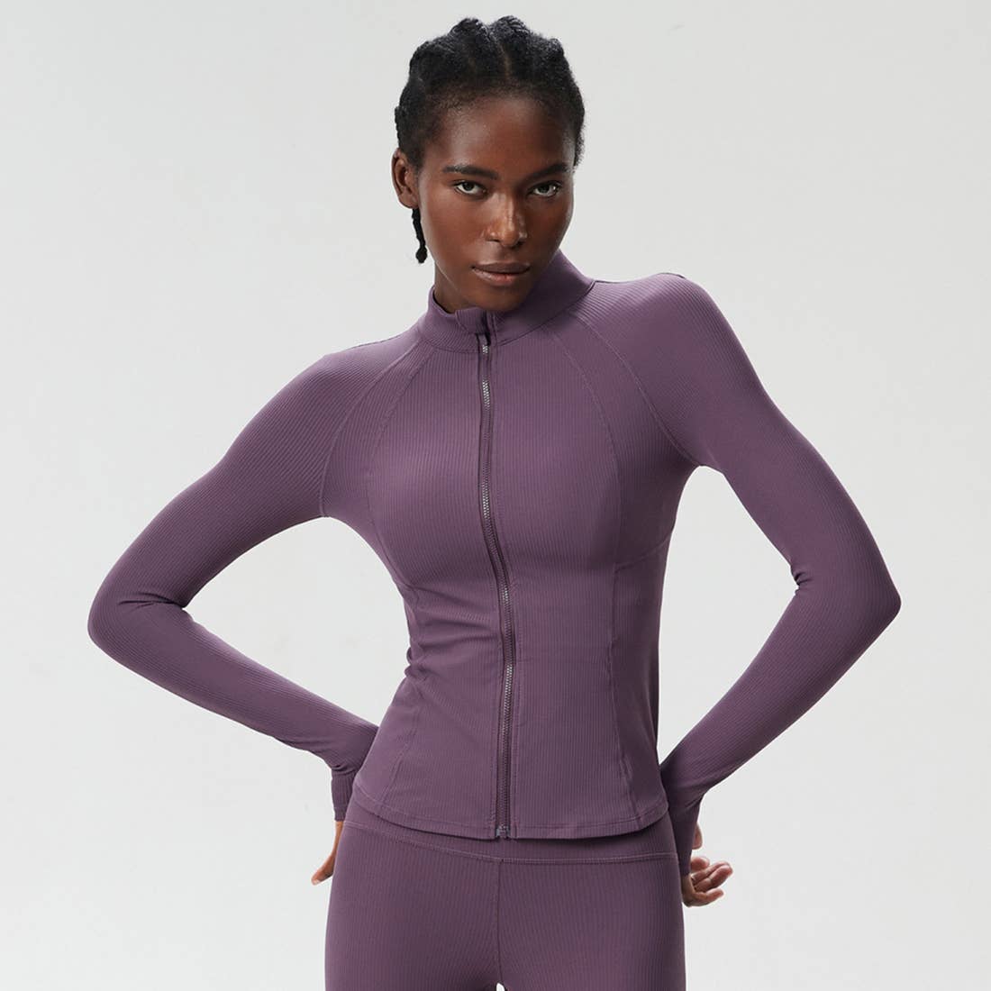 Sodalemon – wholesale Sportjacka - Dam – Damjacka med hög krage och midjeformande funktion för yoga och löpning8