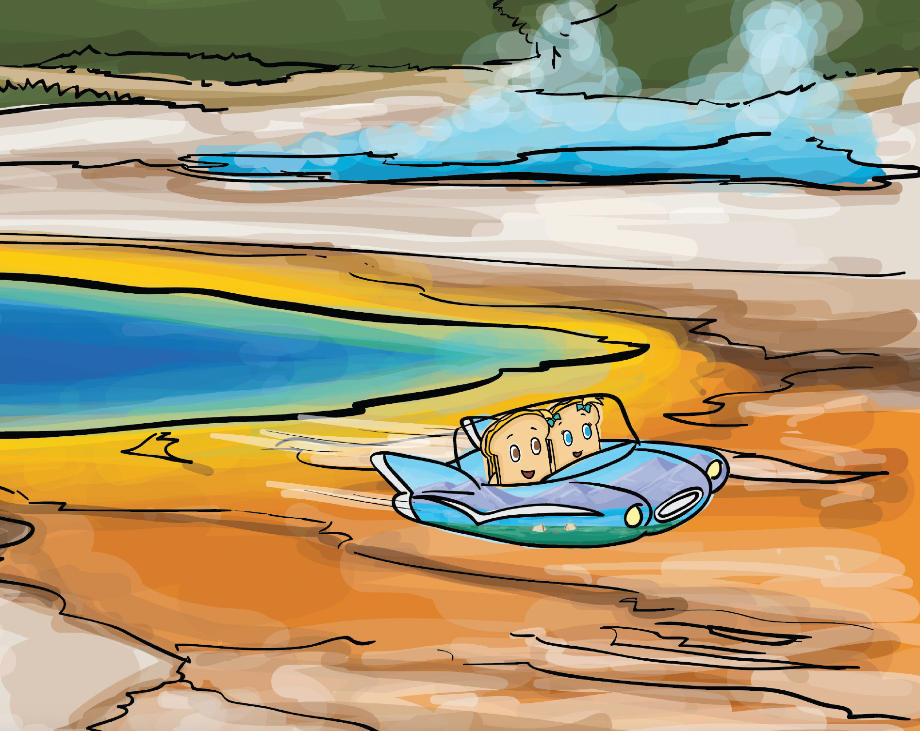 The Adventures of Susie & Johnny Grilled Cheese - Wholesale Early Reader Book (6-8) - Susie & Johnny Take A Spectacular National Park Adventure4