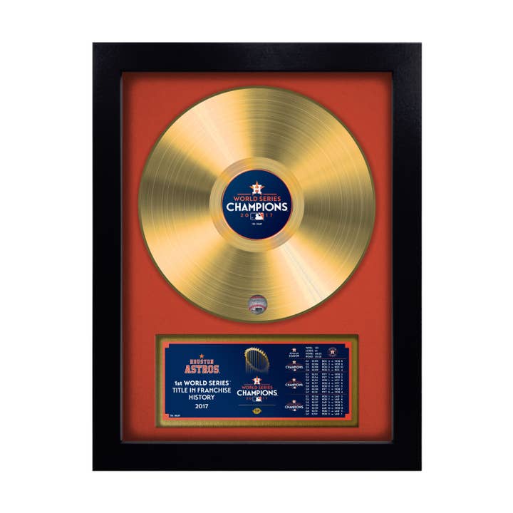 Inglasco Inc. - Wholesale Music Accessory - MLB Houston Astros Vinyl Gold Record