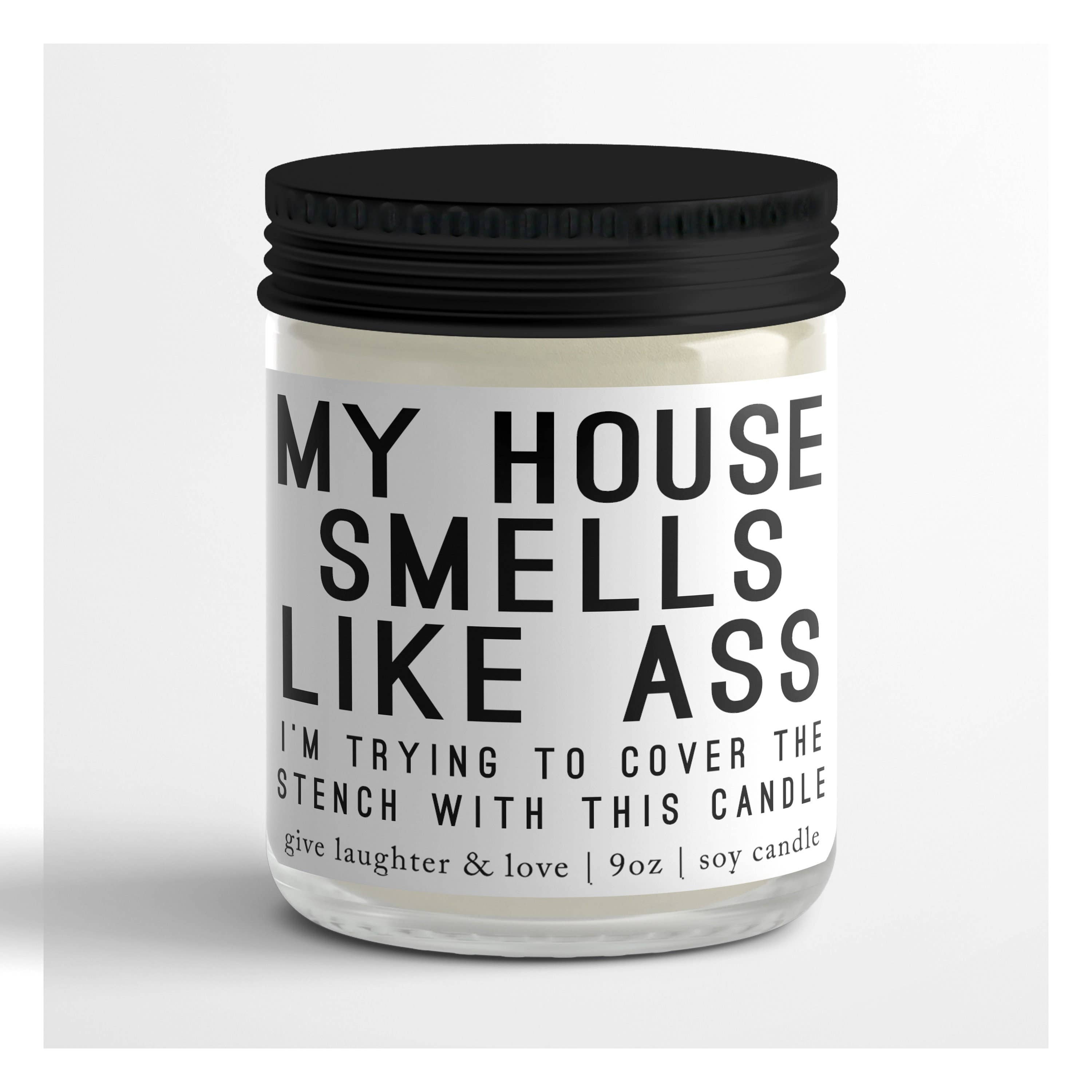 There's Some Ho's In This House Candle, Funny Christmas Candle, 9oz