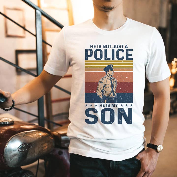 He Is Not Just A Police He Is My Son Vintage Shirt for wholesale by EagleAceApparel