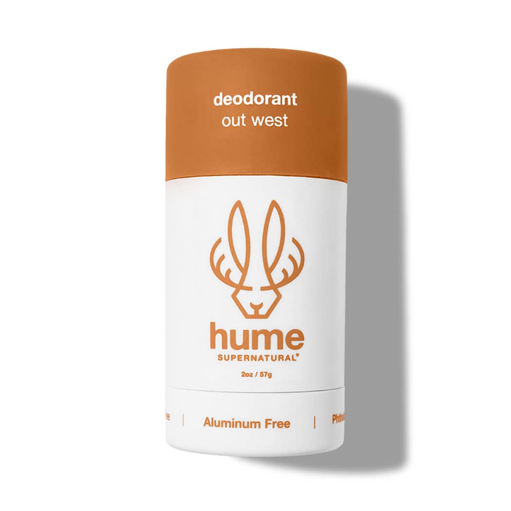 Hume Supernatural - Wholesale Deodorant - Unisex - Plant & Probiotic Deodorant- Out West Scent