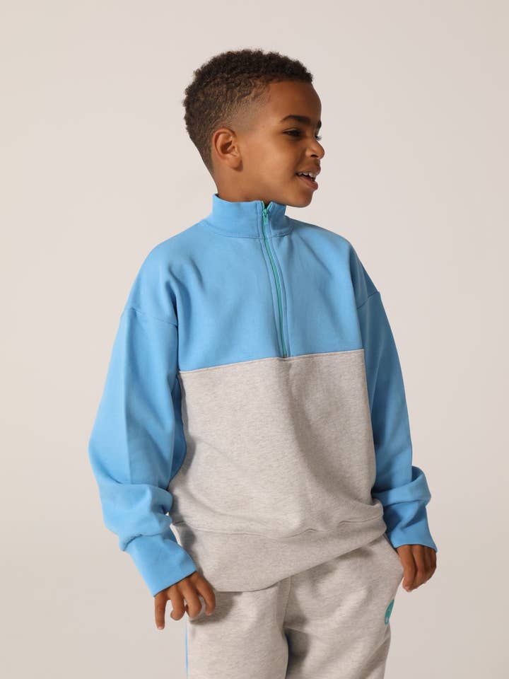 BASELINE-PULLOVER MIT BLOCKIERTEM REISSVERSCHLUSS für den Großhandel von Raquette