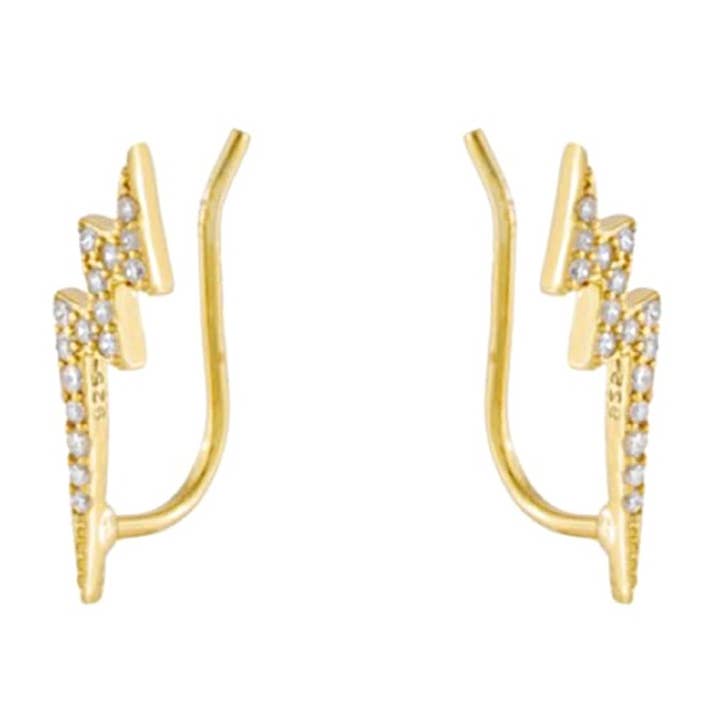 Iluminación Perno CZ Diamond Earengers para venta al por mayor de KIKICHIC