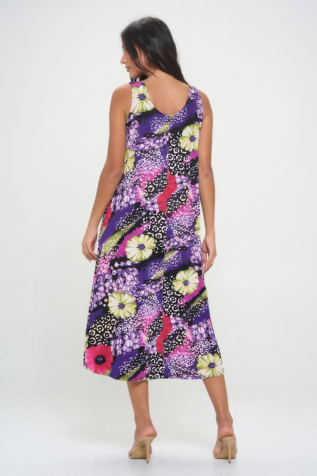 CC Wholesale Clothing - Wholesale Dress - Women's - Bns Print Long Tank Dress4
