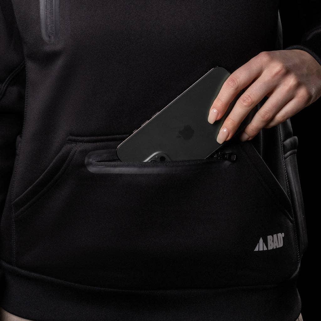 BAD WORKWEAR - Wholesale Hoodie - Women's - BAD WOMENS WATERPROOF RAIN-DEFEND™ HI-VIS FLEECE HOODIE23