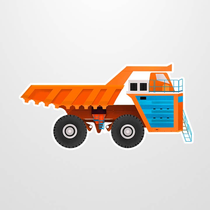 Dump Truck Vinyl klistermærke for engroshandel hos McWu