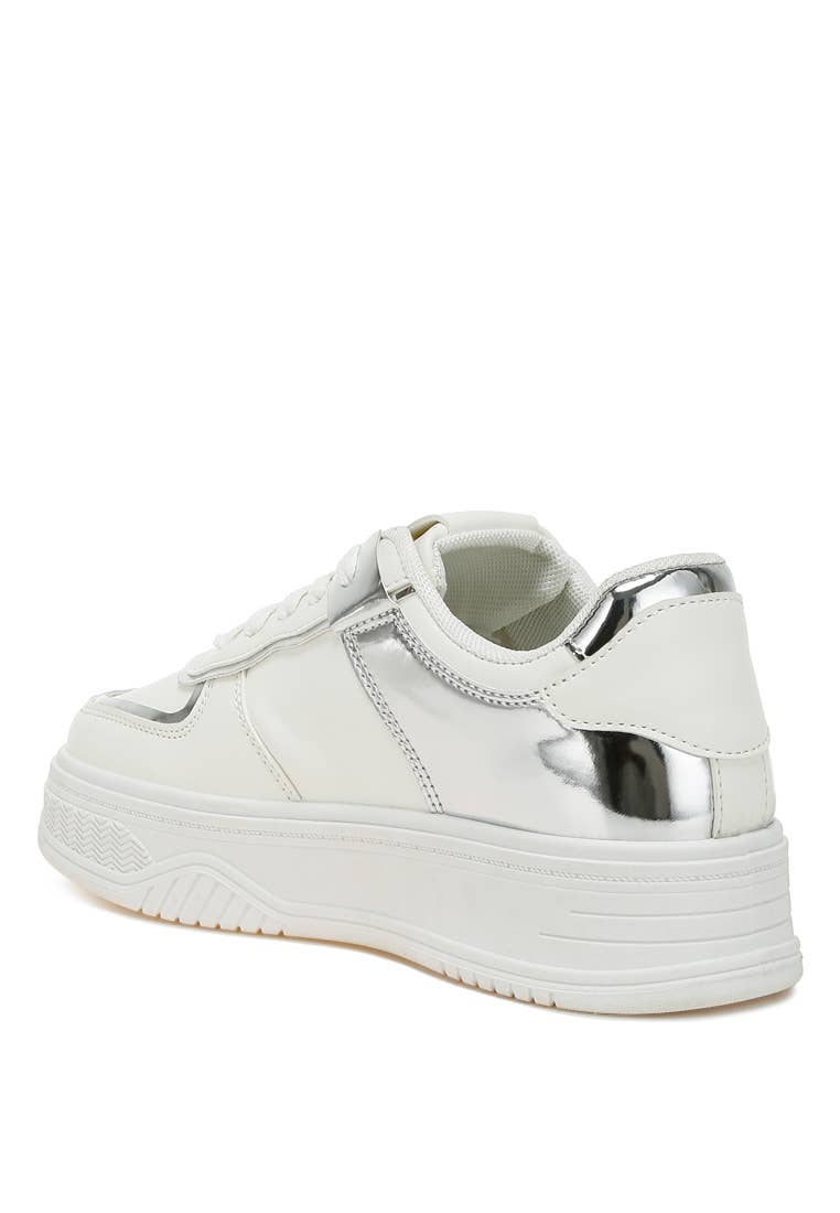 Rag Company - Vente Baskets tendance – femme - Espadrilles à plateforme à panneaux métalliques Scouts9