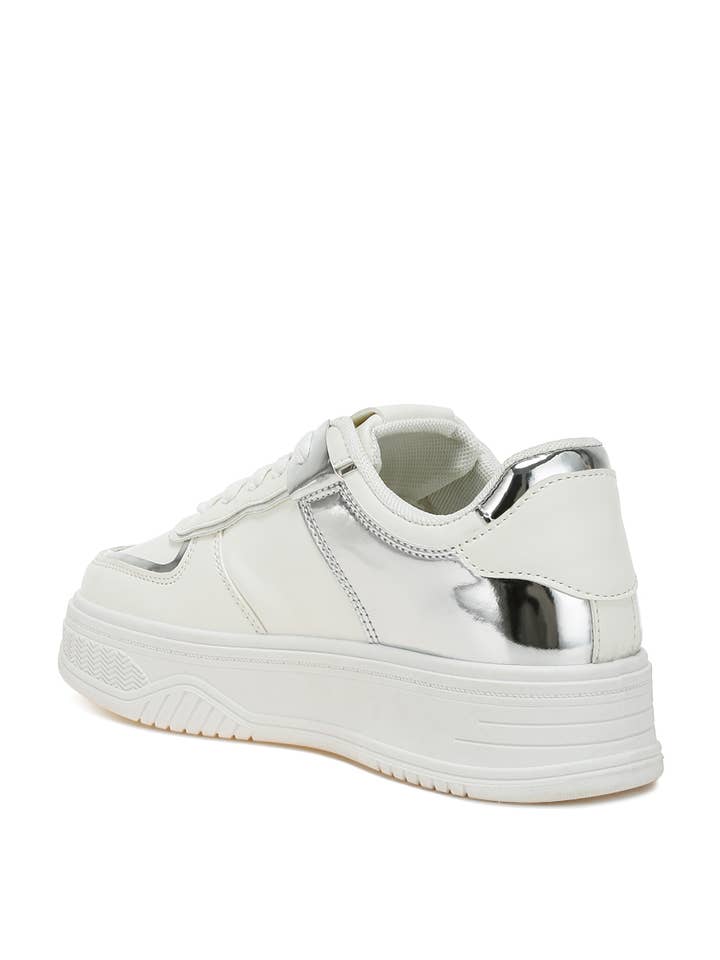 Rag Company - Vente Baskets tendance – femme - Espadrilles à plateforme à panneaux métalliques Scouts9