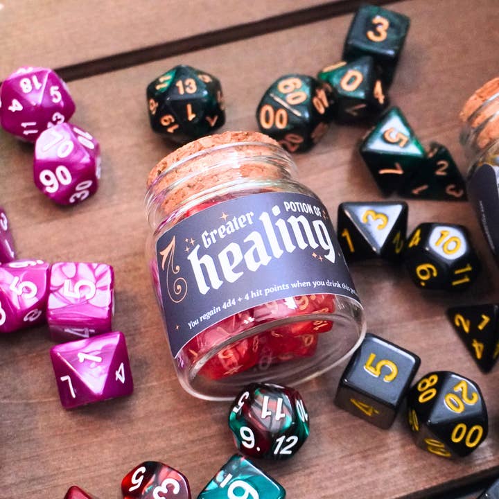 Minva Tabletop Design Co - Wholesale Dice - Mystery Potion Dice Bottle Set