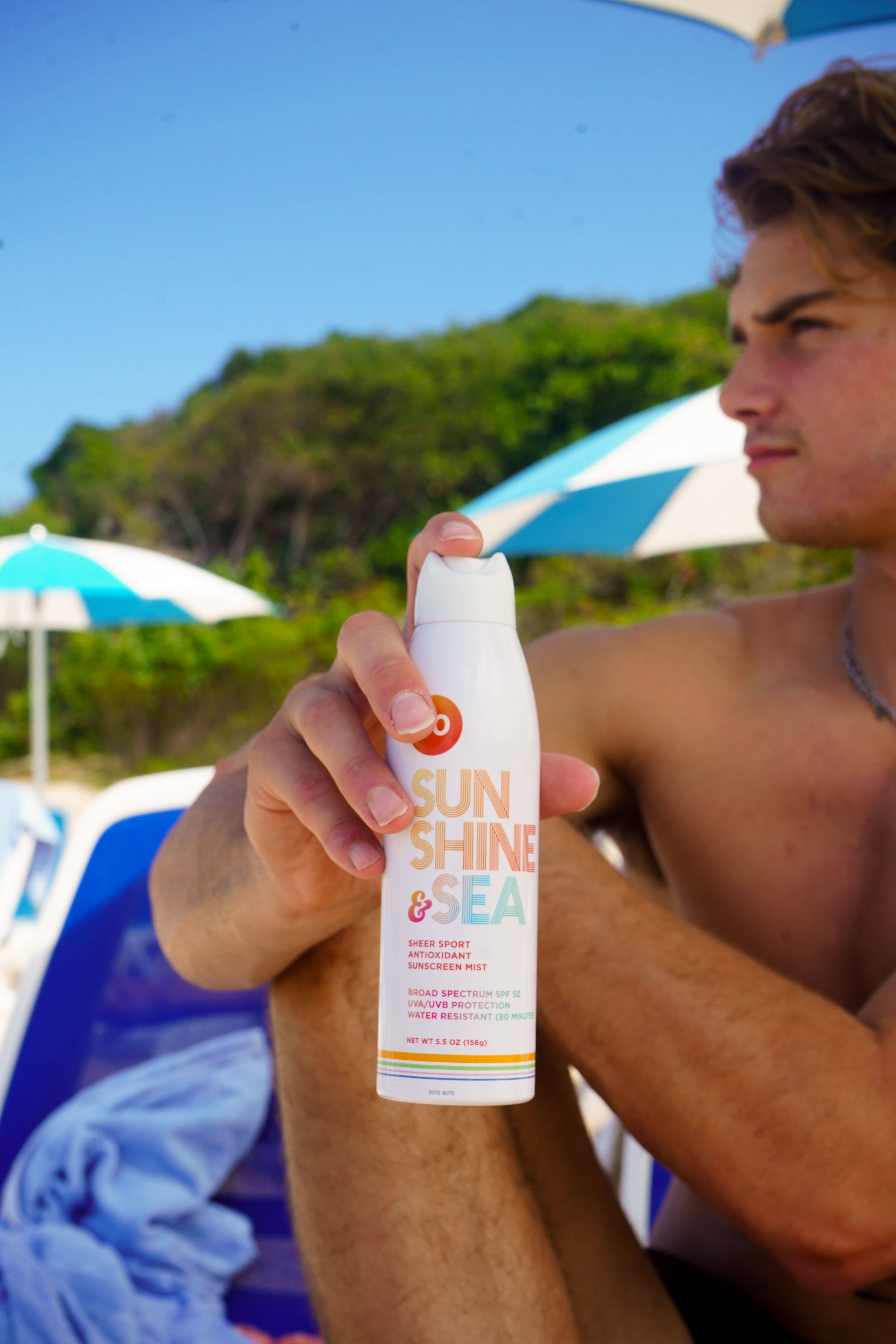 Sunshine & Glitter - Wholesale Sunscreen - Sunshine & Sea SPF 50 Sparkle Free Sport Antioxidant Mist5