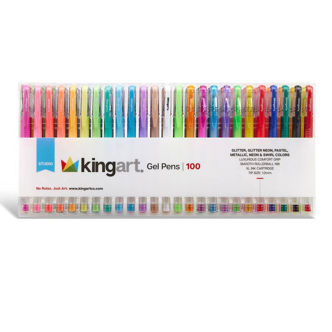 KINGART - Vente Stylos - Ensemble de stylos gel – 100 couleurs1