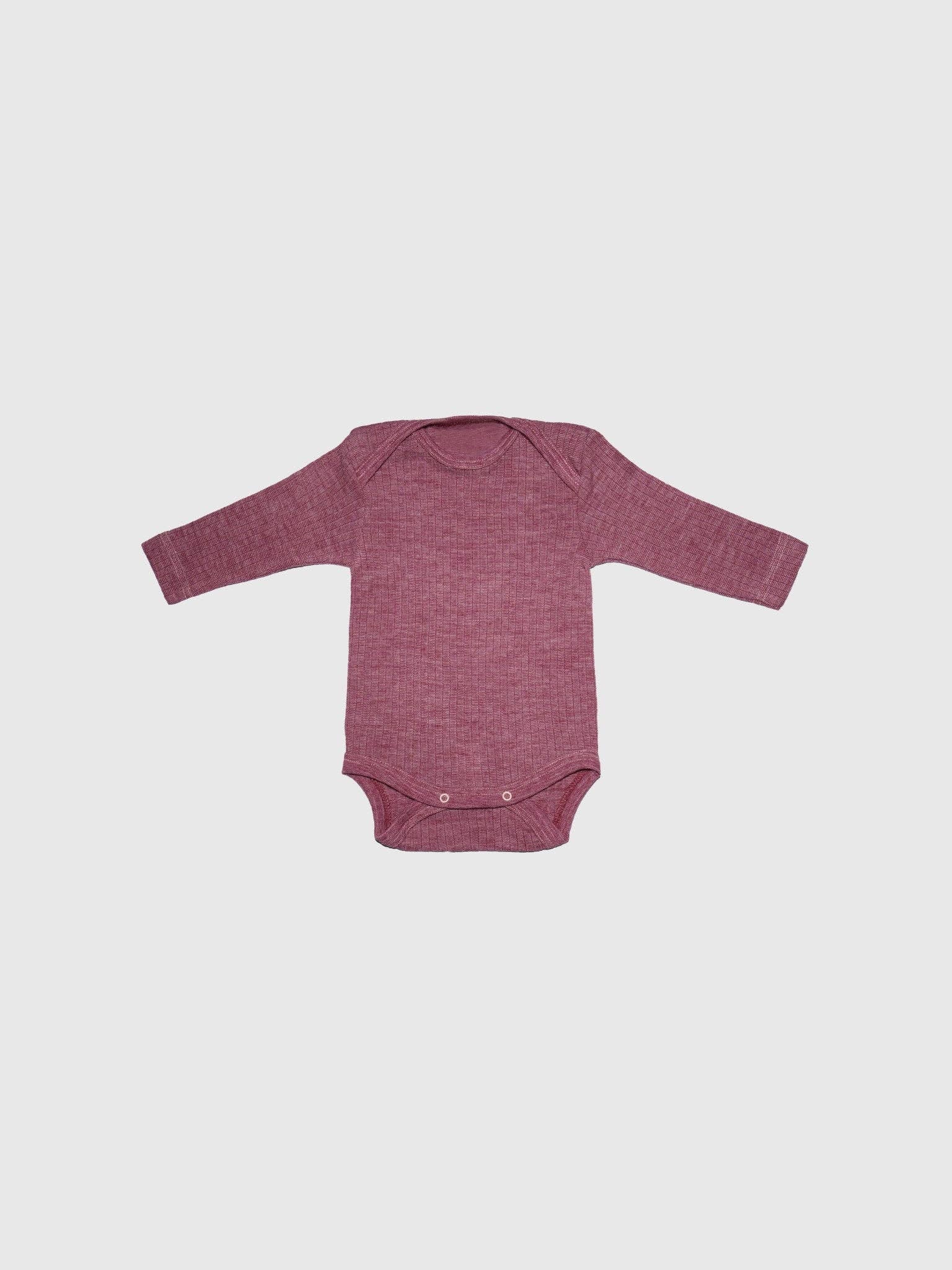 MINI LILA - Wholesale Bodysuit (Non-Footed) - Baby - Organic Cotton, Merino Wool and Silk Long-sleeved Onesie0
