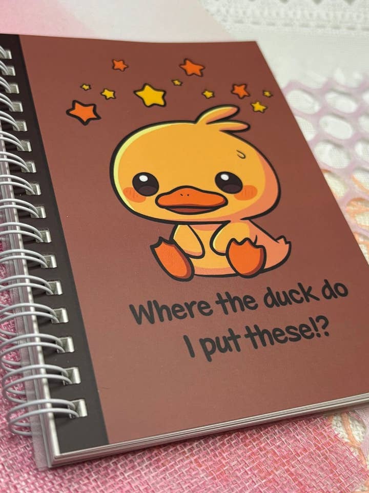Reusable Sticker book | A6 Notebook | Cute & Funny Duck for wholesale by Winterra LLC