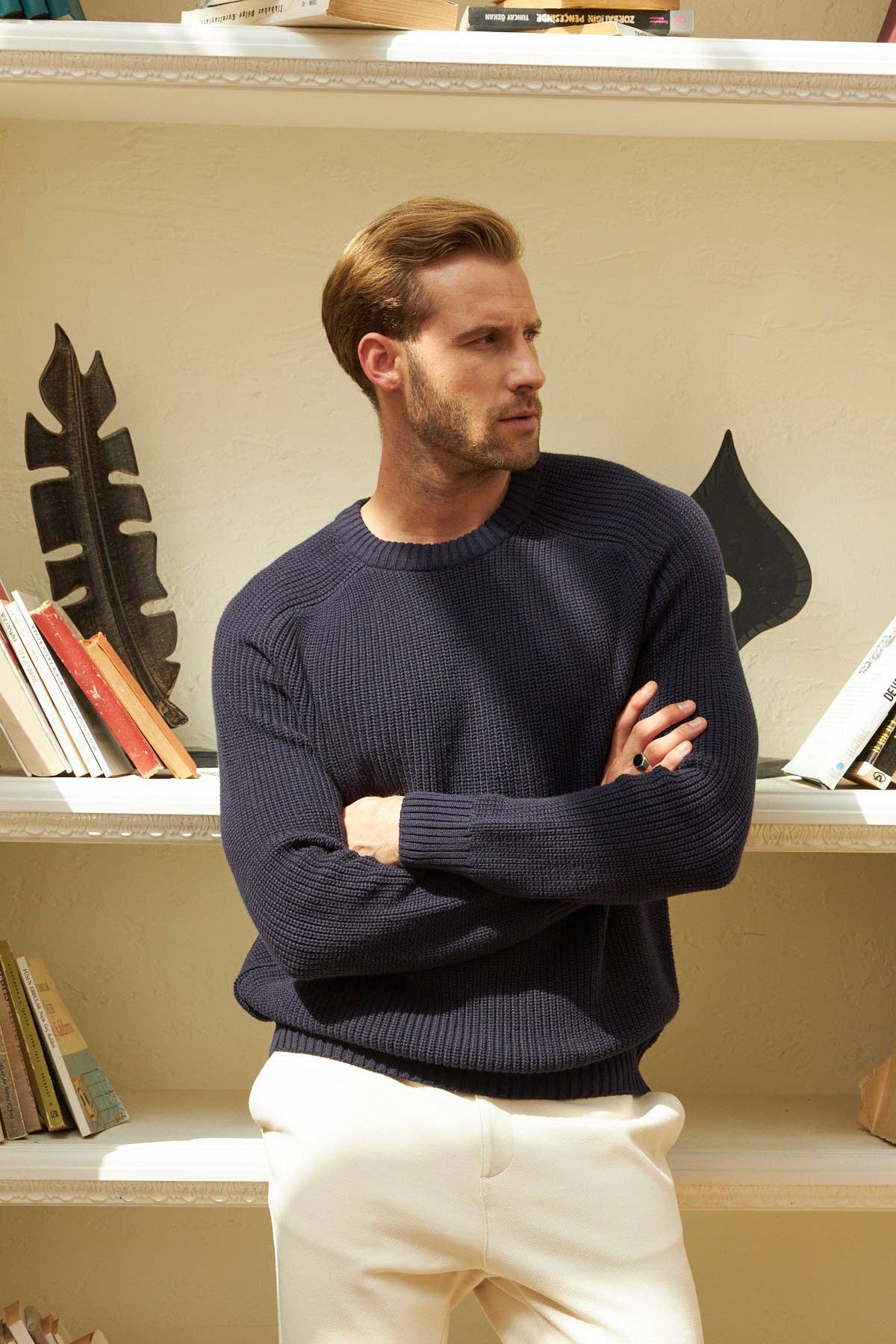 Wear Sierra - Wholesale Knit Sweater - Men's - Men's Long Sleeve Crewneck Mid-Weight Pullover Sweater25