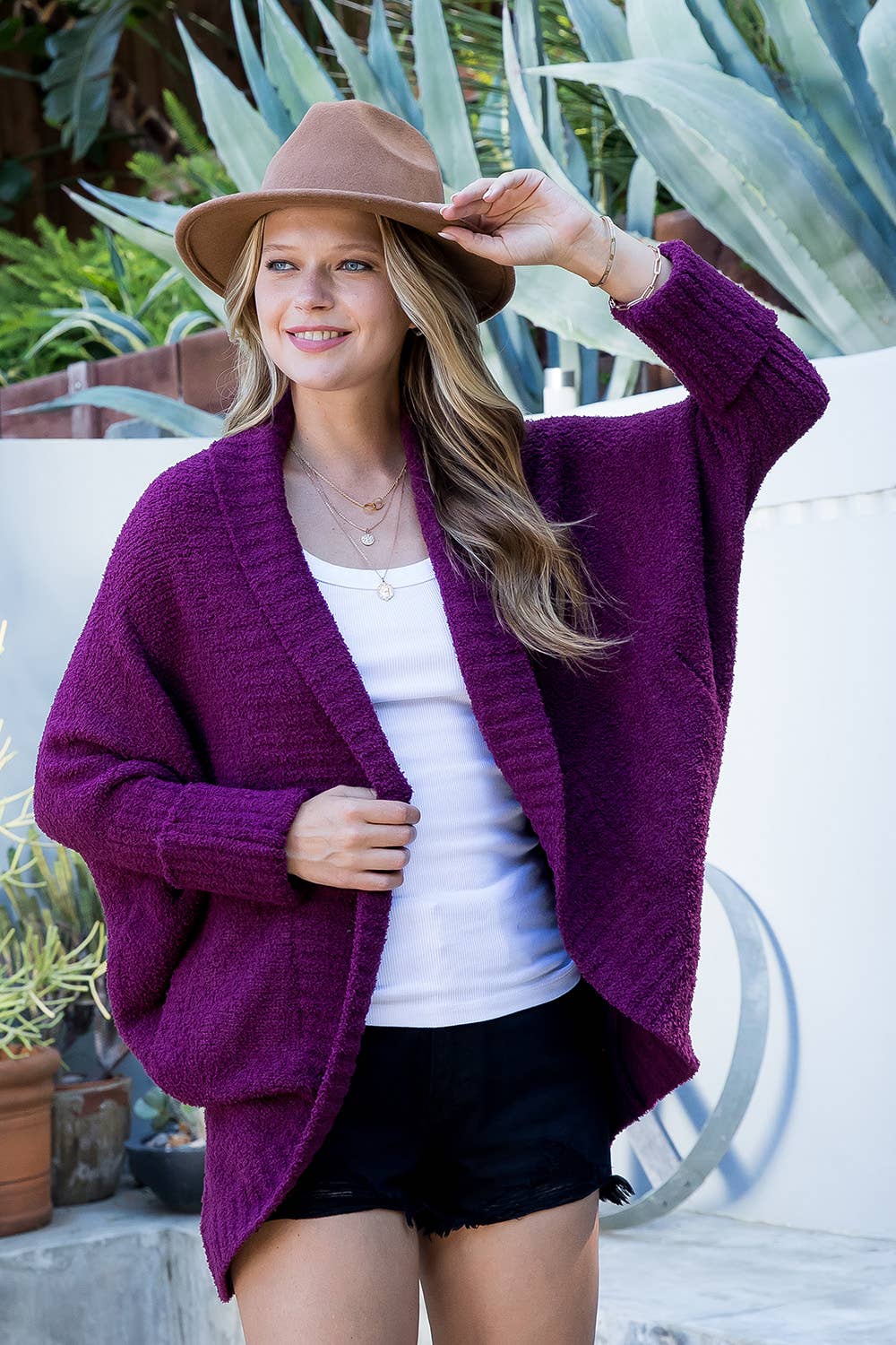 Sweet Lovely by Jen – Cardigan - Mulher por atacado – Cardigã tricotado super macio e aconchegante tamanho plus45