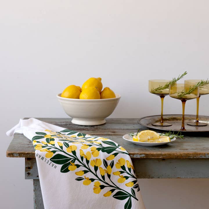 HAZELMADE® Tea Towels + Gifts - Wholesale Tea Towel - Yellow Flowers Tea Towel | Kitchen Decor4