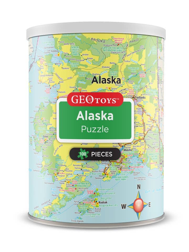 Puzzle Mini 100 PiĂšces - Alaska pour la vente par Geotoys