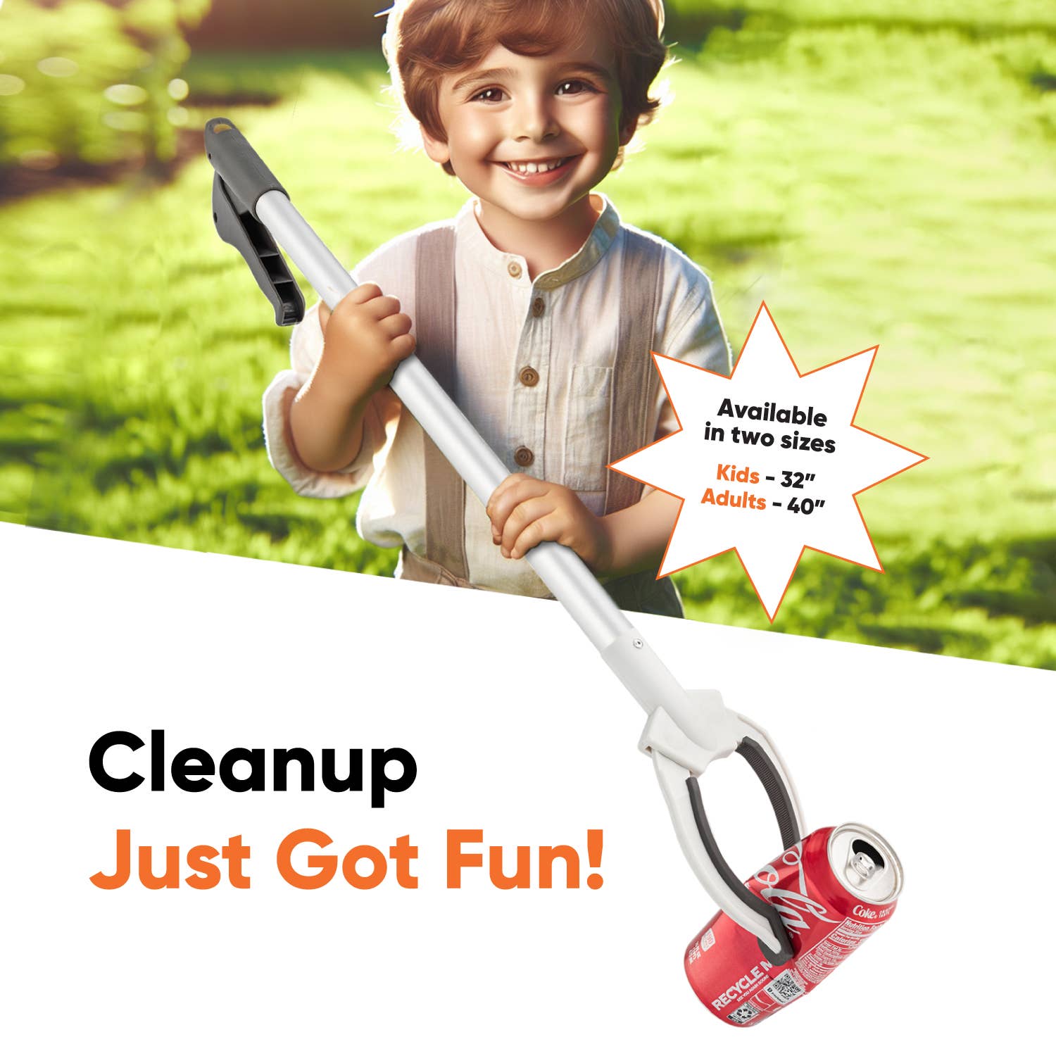 Superio Brand - Wholesale Garden Tool - Grabber Reacher Tool,  Ideal for Elderly Assistance-CS16