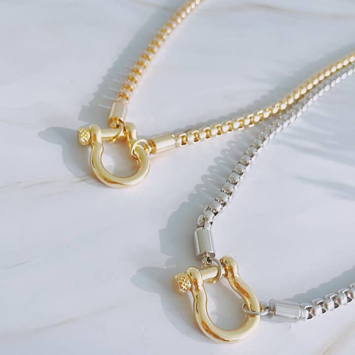 Luxe Pendant Box Chain Necklace for wholesale by Ellison+Young