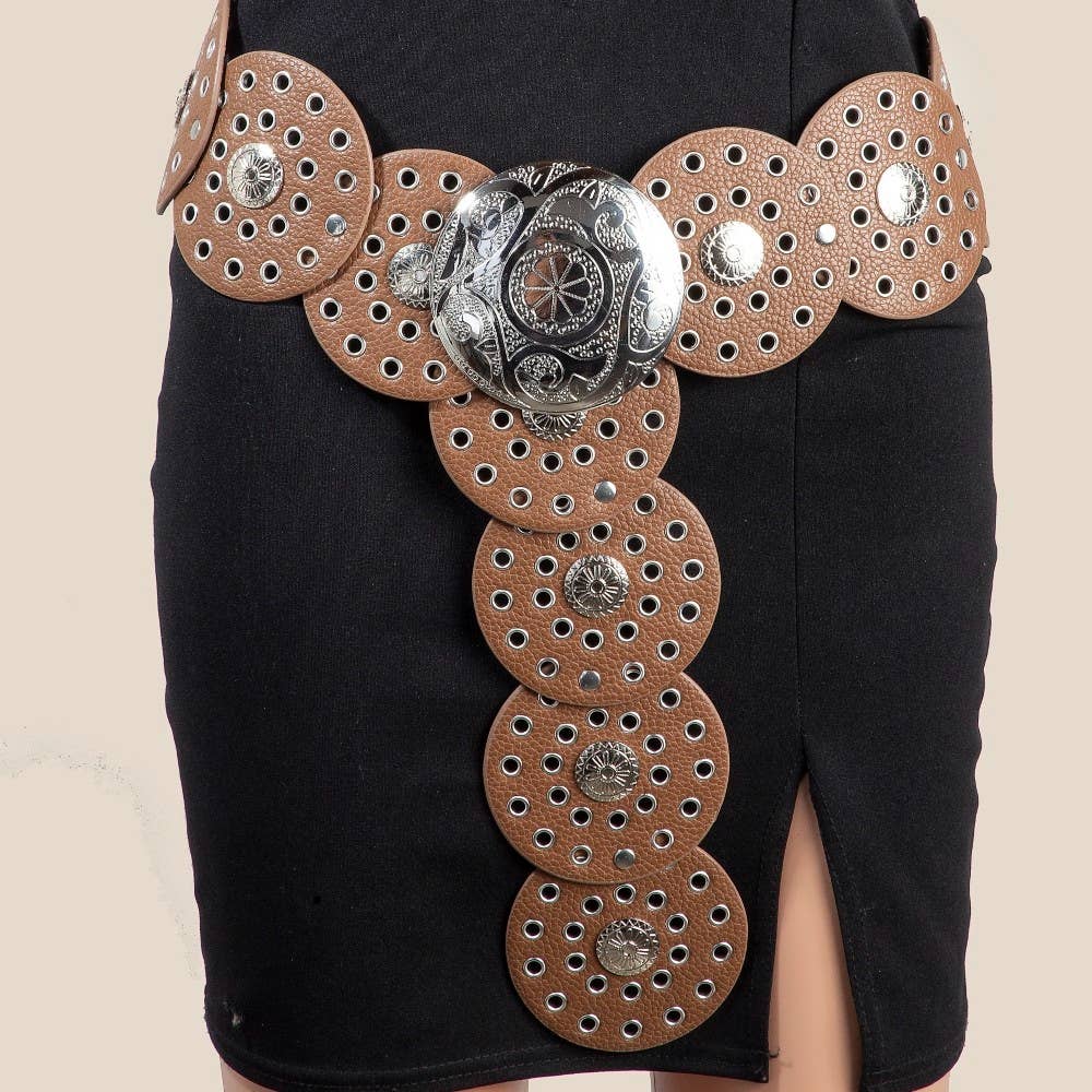 Anarchy Street - Vente Ceinture – femme - Ceinture à chaîne à œillets en similicuir8