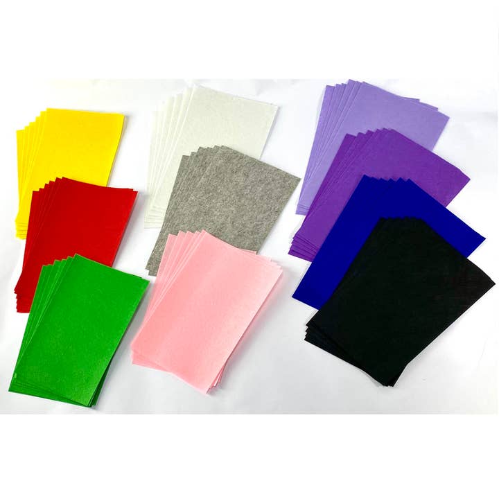 Håndværkssæt filt, træpinde, glimmerpapir, håndværksmateriale for engroshandel hos Salzmann Restwaren GmbH