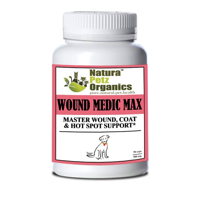 Wound Medic Max Caps* Master Wound, Skin & Coat Support for Dogs & Cats* for wholesale by Natura Petz Organics