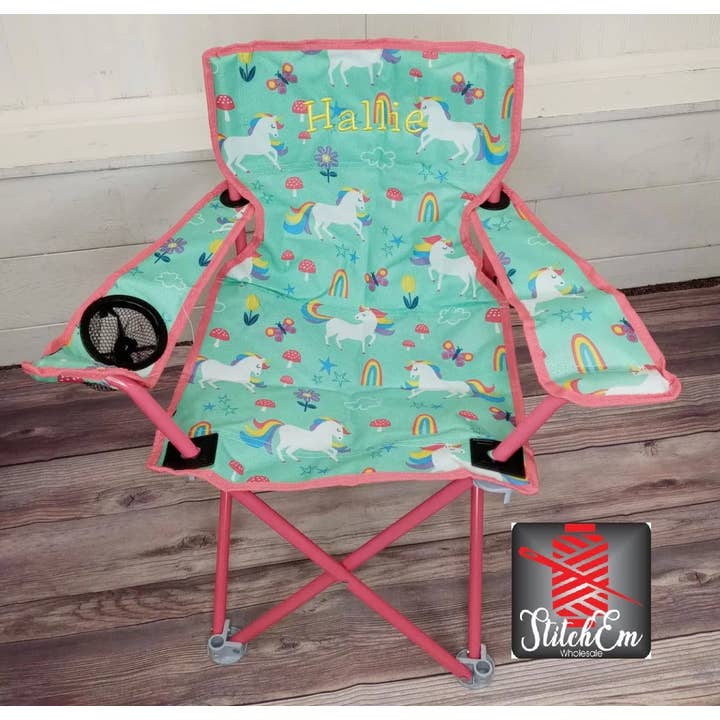 Stitch Em Wholesale - Wholesale Folding Chair - Folding Bag Chair with name