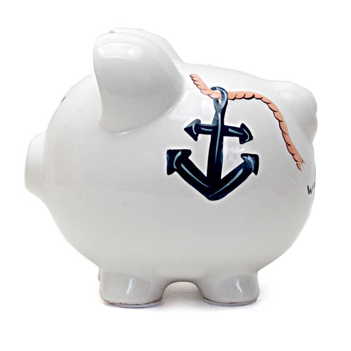 Child To Cherish® - Wholesale Money/Piggy Bank - Kids & Baby - Nautical Pig2