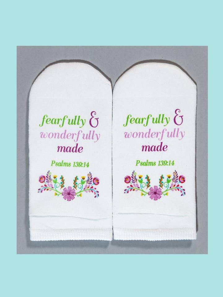 Psalm 139:14 - Furchtbar und wunderbar gemacht für den Großhandel von Standing on the Word socks