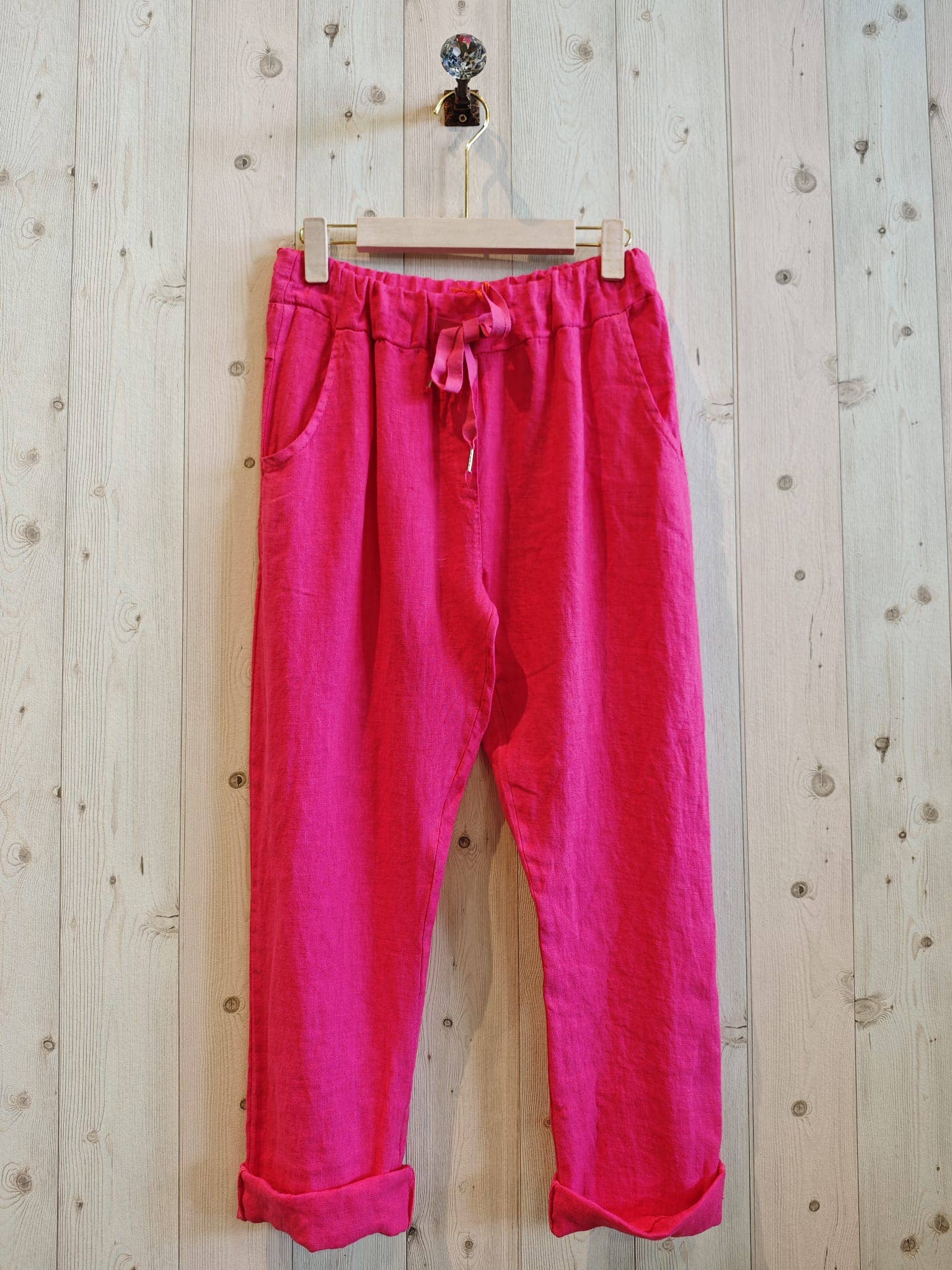 Linen & More - Wholesale Broek - Dames - REF 88433 linnen piratenbroek 100%14