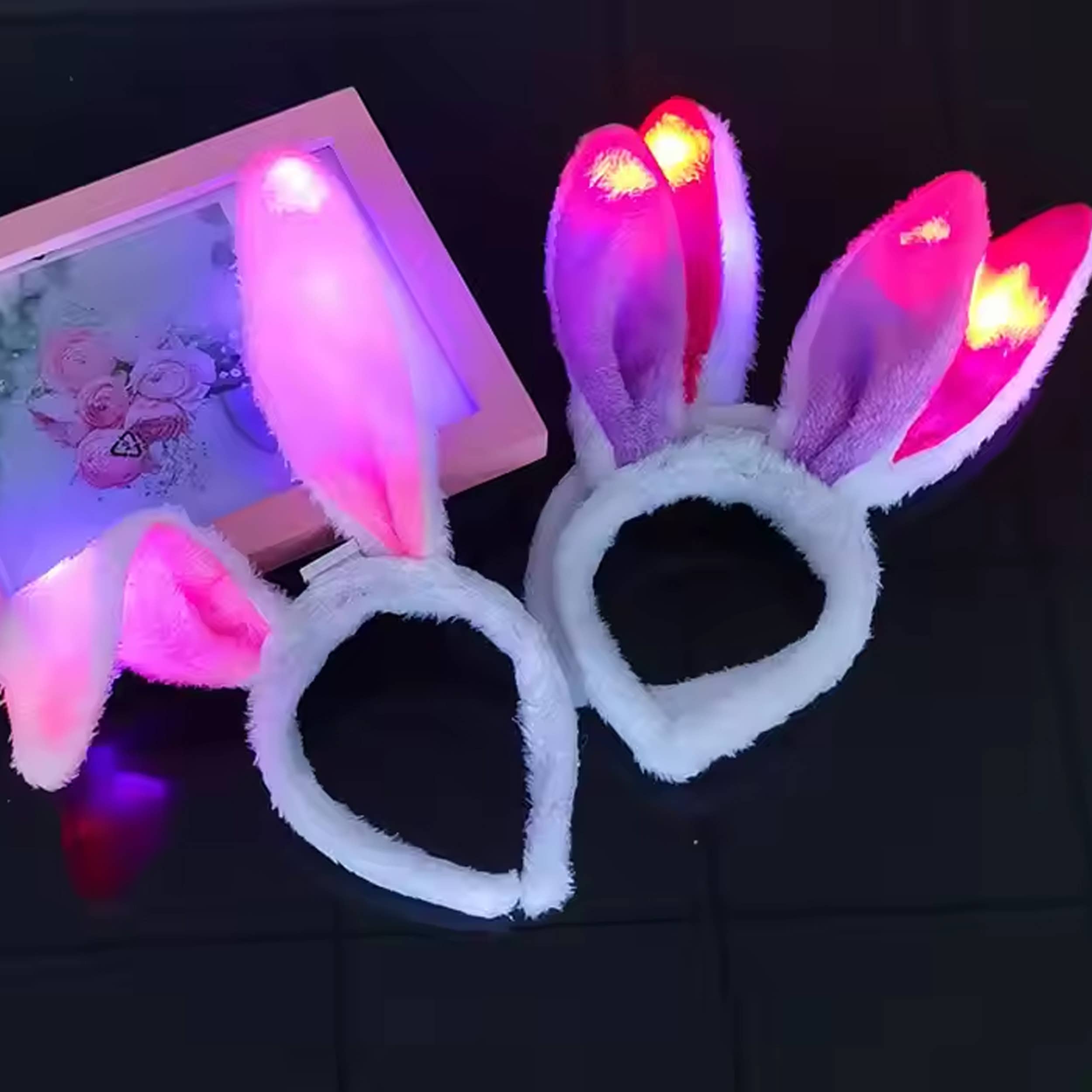 Pagdee Kids Juniors - Wholesale Light-Up Toy - Kids & Baby - Holiday Décor Glowing Bunny Ear Headband For Kids - Assorted1