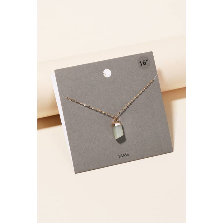 Anarchy Street - Wholesale Pendant/Charm Necklace - Natural Stone Pendant Necklace