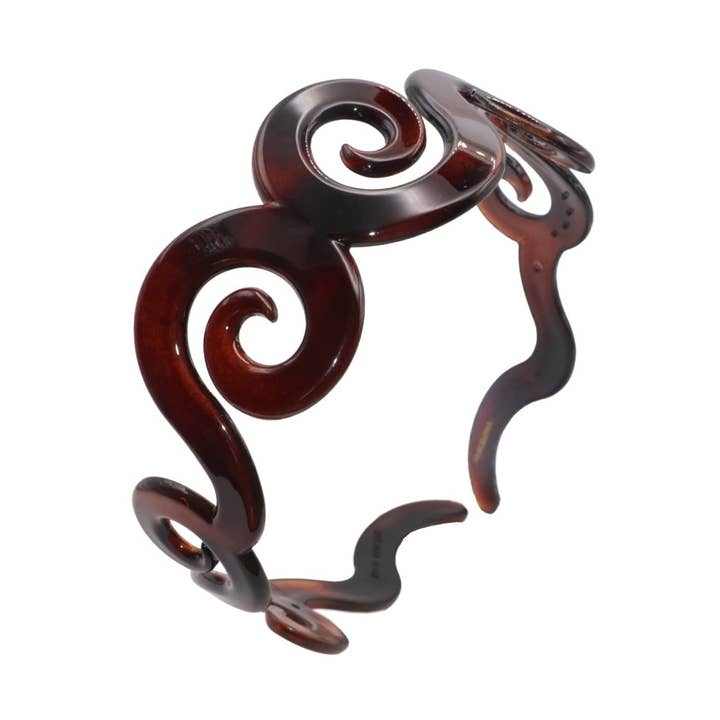 Parcelona franska virvlar brett ljus icke-sprött celluloid skal hår Pannband för wholesale av Parcelona