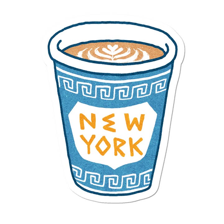 New York Kaffekop af Apply - Udstanset Klistermærke for engroshandel hos Apply Stickers