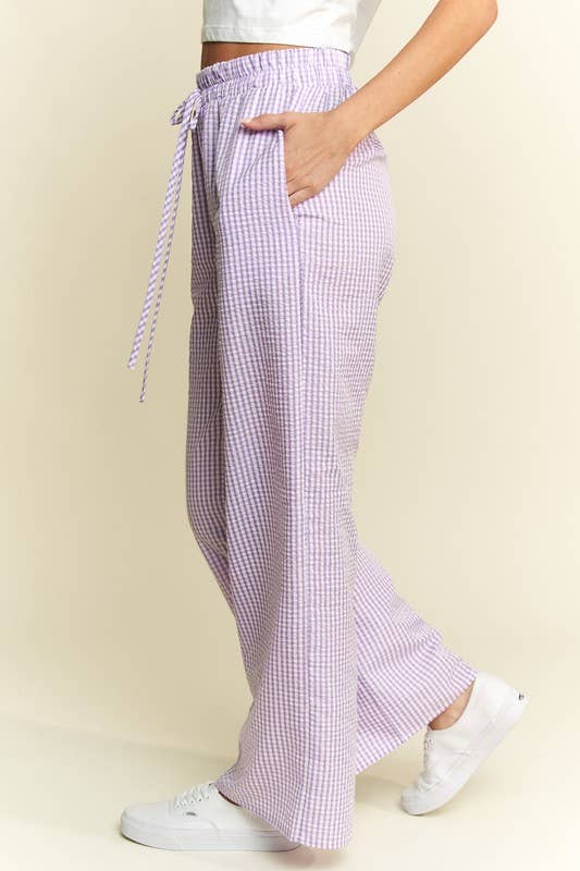 JADE BY JANE - Wholesale Pants - Women's - Gingham boxer pants4