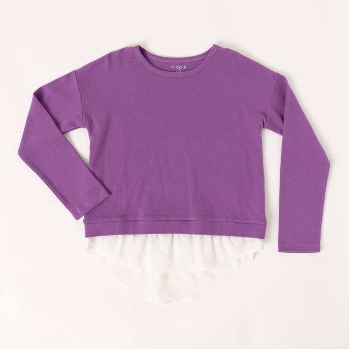 Chiffonglagerad topp för wholesale av Kidpik