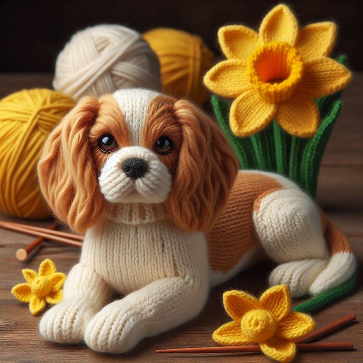 Carte de vœux unique de luxe Cavalier King Charles pour la vente par Two Woofs