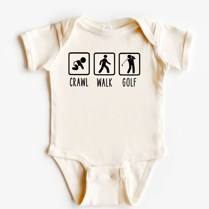 Body de golf pour bébé Crawl Walk | Cadeau pour bébé | Vêtements pour bébé pour la vente par Dorothy’s Reason
