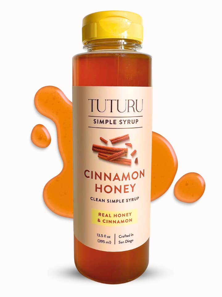 Cinnamon Honey Simple Syrup For Coffee & Cocktails for wholesale by Tuturu Botanical Coffee