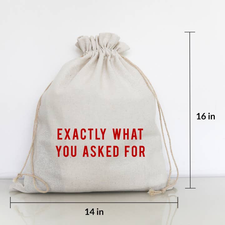 EXACTLY WHAT YOU ASKED FOR - LARGE GIFT BAG for wholesale by Wildwood Landing