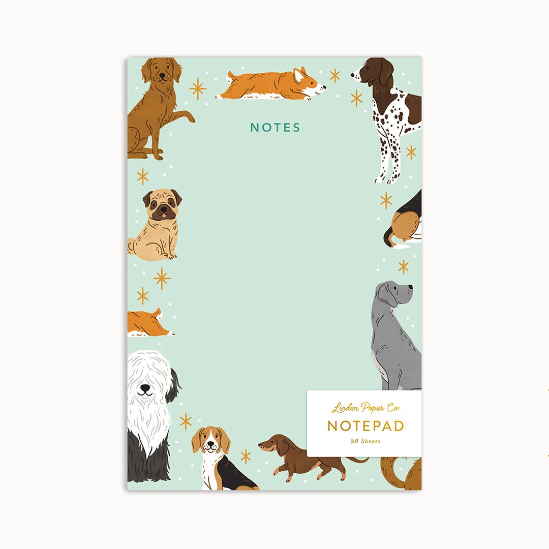 Linden Paper Co. - Wholesale Notepad - Dog Notes | Notepad1