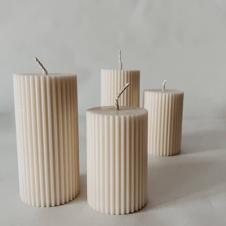 Set aus zwei Stumpenkerzen | Stumpenkerzen | Handgemacht für den Großhandel von Waxity Home Fragrances