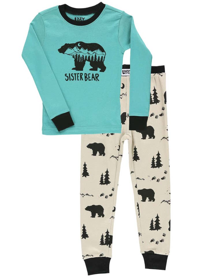 Bear Scene Sister Bear PJ Set for wholesale by Lazy One