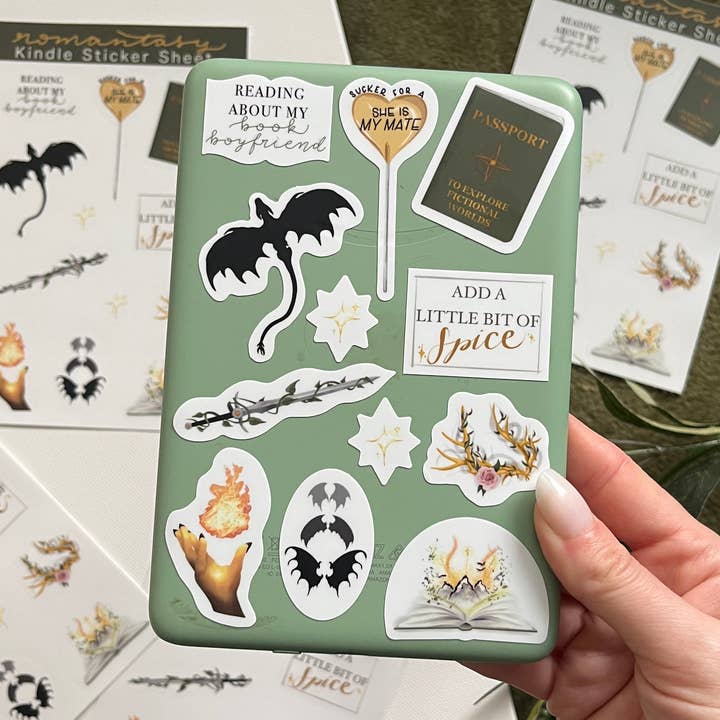 Jessi's Messes - Wholesale Phone & Laptop Stickers - Romantasy Kindle Sticker Sheet0