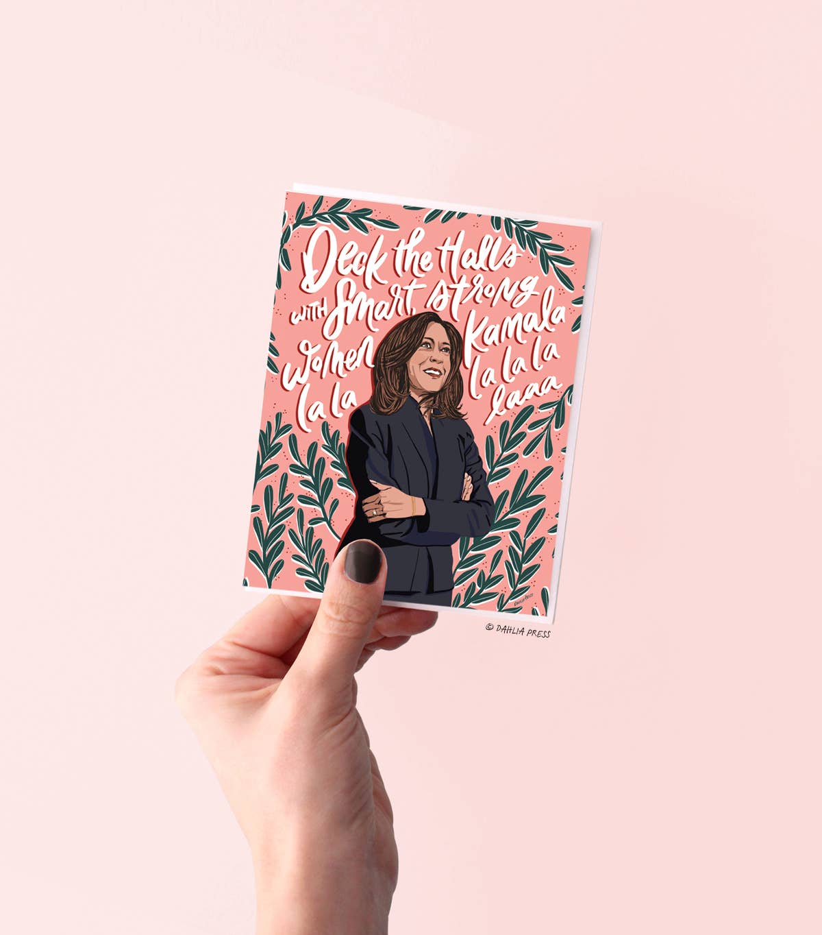 Dahlia Press - Wholesale Christmas Card - Kamala-La-La -  Christmas Card2