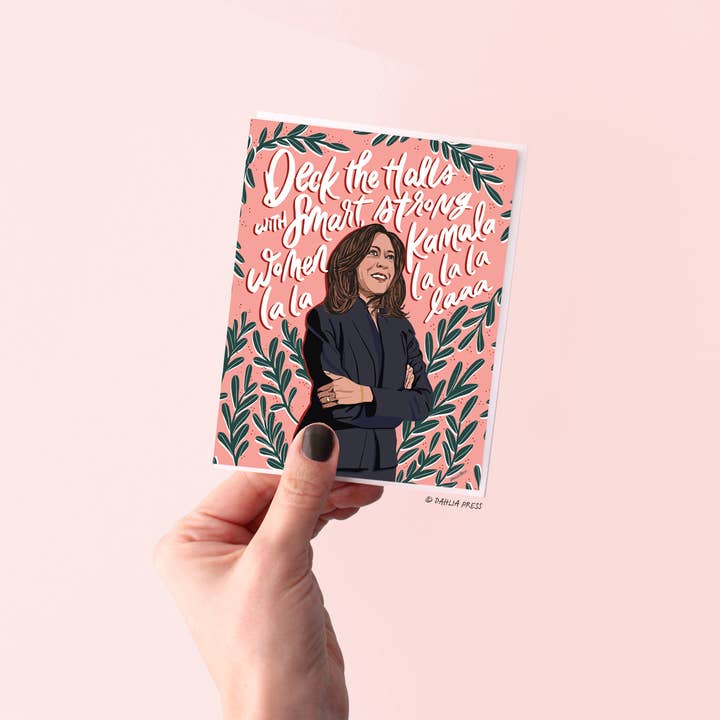 Dahlia Press - Wholesale Christmas Card - Kamala-La-La - Christmas Card2