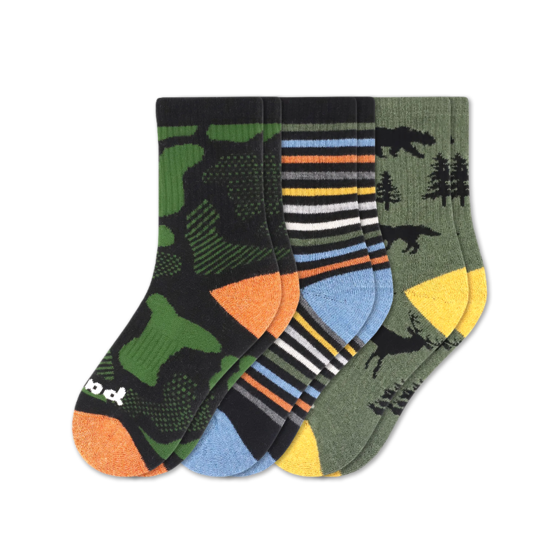 Pacas - Wholesale Socks - Kids - 3 Pack - Kids' Crew Pacas Socks35