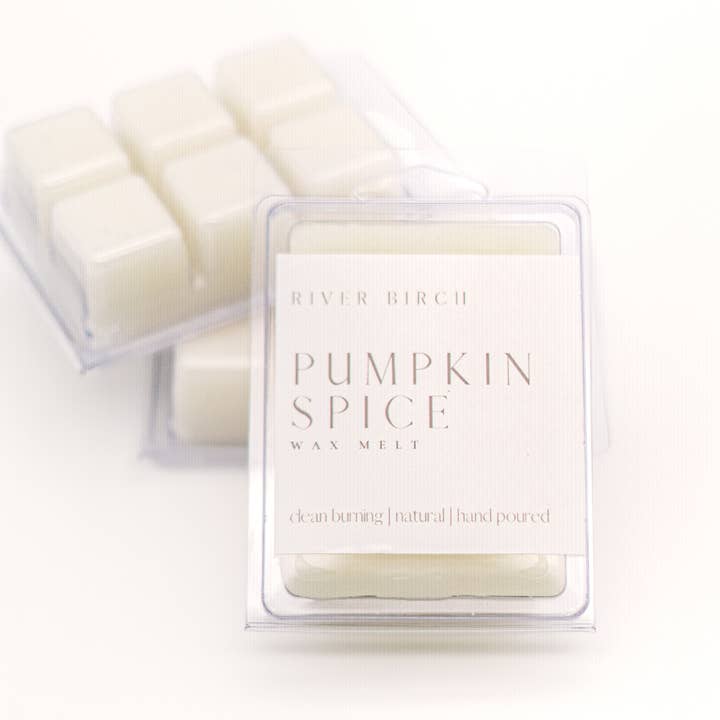 Cire fondante à la citrouille et aux épices - Fait main pour la vente par River Birch Candles