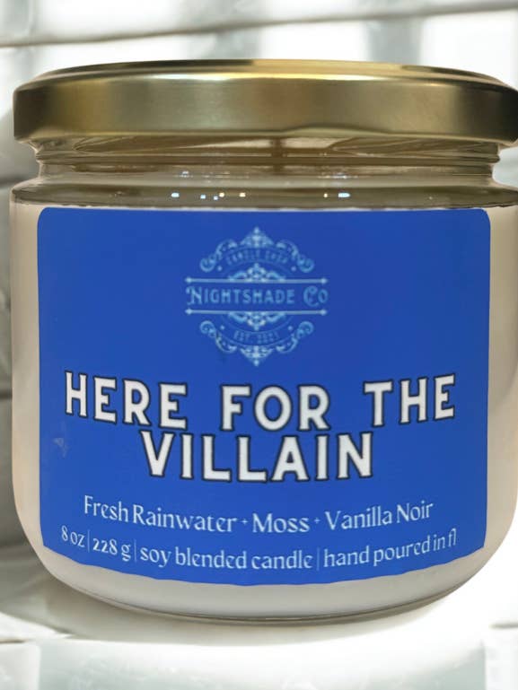 Here for the Villain - Literary Candle Collection for wholesale by NightShade Candles